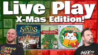 Santa's Workshop, Boop the Halls, & Holly Jolly Play Through | The Game Haus Live