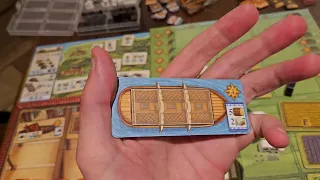 Fields of Arle:Tea & Trade how to setup play and review euro board game AmassGames expansion #games