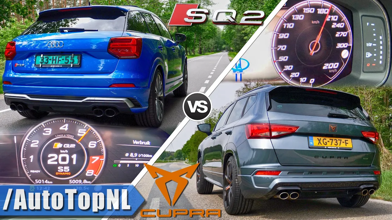 Audi SQ2 vs Cupra Ateca | ACCELERATION 0-100km/h 100-200km/h POV & SOUND by AutoTopNL