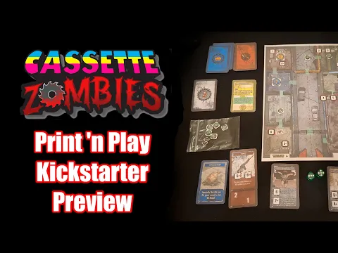 Cassette Zombies - Print 'N Play Kickstarter Preview