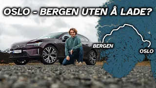 Klarer Volvo ES90 RWD langtur fra Oslo til Bergen uten å lade?