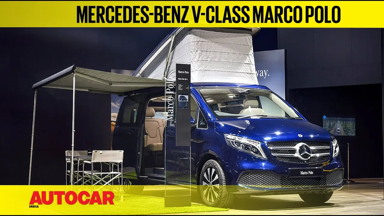 Auto Expo 2020 : Mercedes-Benz V-Class Marco Polo Walkaround | First Look | Autocar India