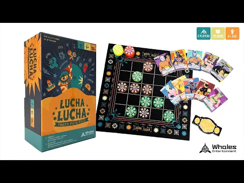 LUCHA LUCHA 345!—Strategy & Math Showdown Board Game for 2 Players