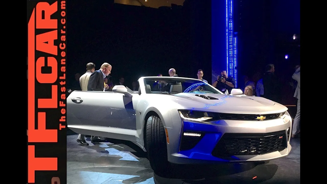 Watch the 2016 Chevy Camaro Convertible Debut: 6th Gen DropTop Is back!