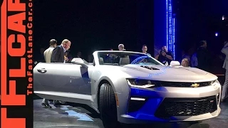 Watch the 2016 Chevy Camaro Convertible Debut: 6th Gen DropTop Is back!