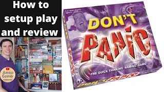 Don't Panic #howtoplay #review #boardgame #tabletop AmassGames #bgg #trivia #kids #party #games