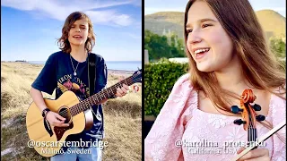 FIRST TIME SINGING WITH A BOY | Ed Sheeran - Perfect | Cover - Karolina Protsenko & Oscar Stembridge