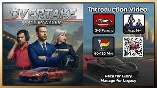 Overtake: Race Manager - Full Pitch + Tour Overview