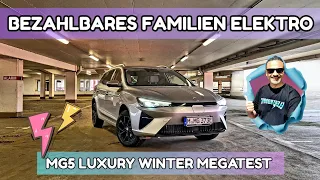 Elektro Kombi MG5 Luxury Winter Megatest mit allen Infos! Elektroauto für Familie.