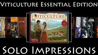 Viticulture Essential Edition - Solo Impressions