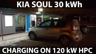 Kia Soul charging on 120 kW fast charger