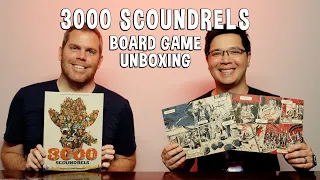 Unboxing 3000 Scoundrels - A Western, Card Layering Board Game
