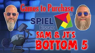 Sam & JT's Bottom 5 Games to Purchase at Essen Spiel '25