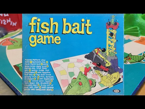Board Game Archaeology #79 Fish Bait Game 1965 from Ideal #rubegoldbergmachine #rubegoldberg #game