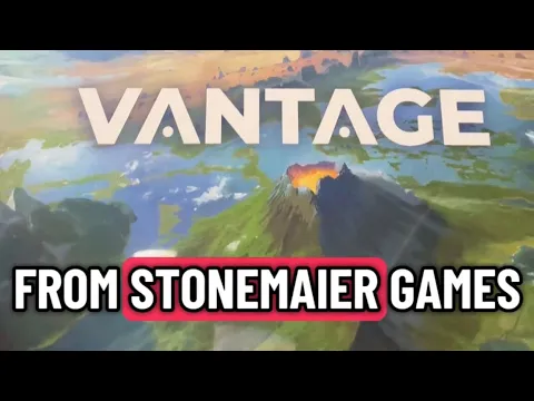 Unboxing Vantage from Stonemaier Games