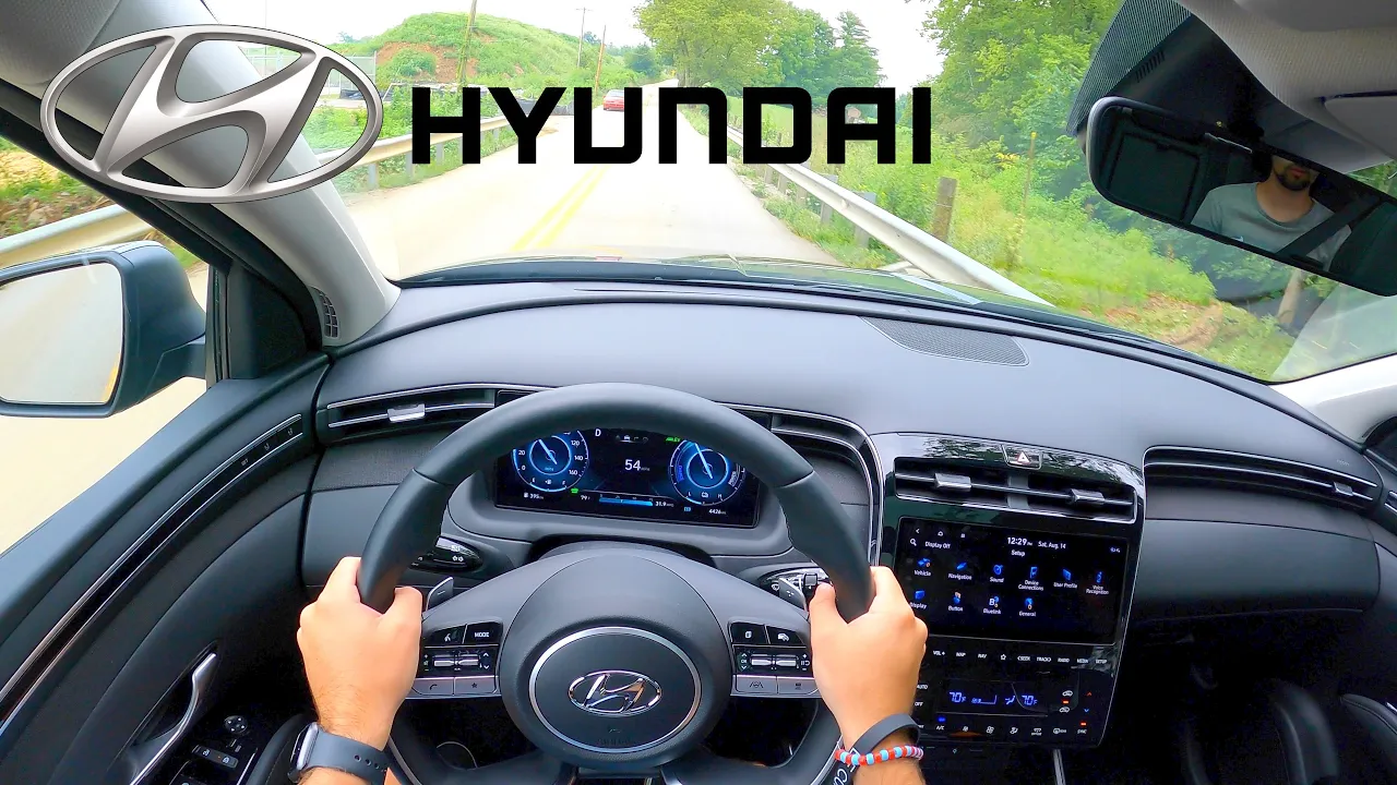 38 MPG! -- 2022 Hyundai Tucson Hybrid Limited // POV Drive Experience & Review (3D Binaural Audio)