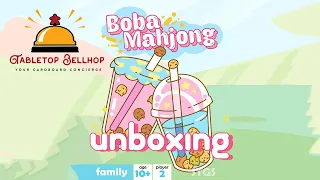 Boba Mahjong Unboxing, a two player set collection card game based on Mahjong and Rummy