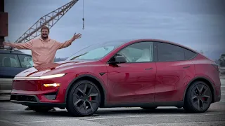 I Drive The New Tesla Model Y Performance For The First Time! New Battery, Suspension, & Interior