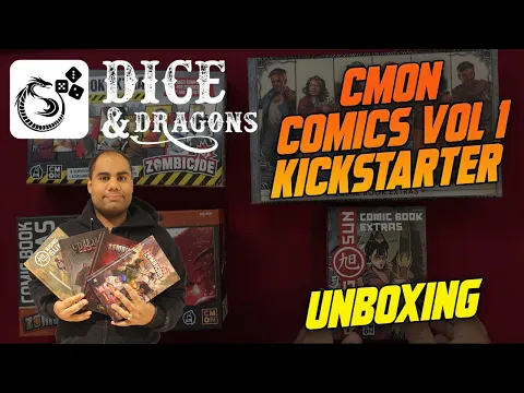 Dice and Dragons - CMON Comics Vol 1 Kickstarter Unboxing