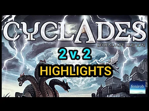 Cyclades: Legendary Edition Board Game | Teams: 2 vs. 2 (Gameplay Highlights)