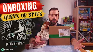 Queen of Spies | Unboxing a Solo Spy Game | Gamefound