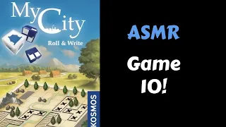 ASMR  MY CITY roll and write Chapter 4 Game 1/3 Solo Board Game Playthrough (Whispering)