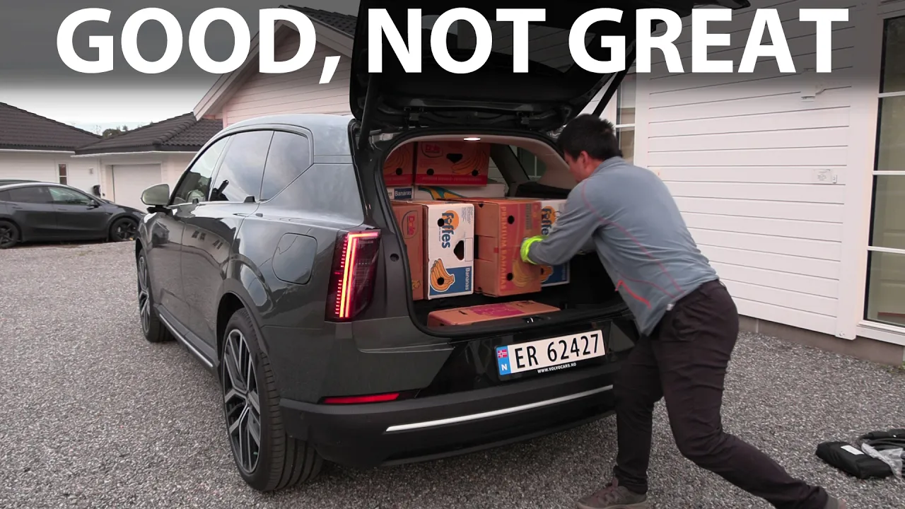 Volvo EX60 Twin Ultra P10 banana box test