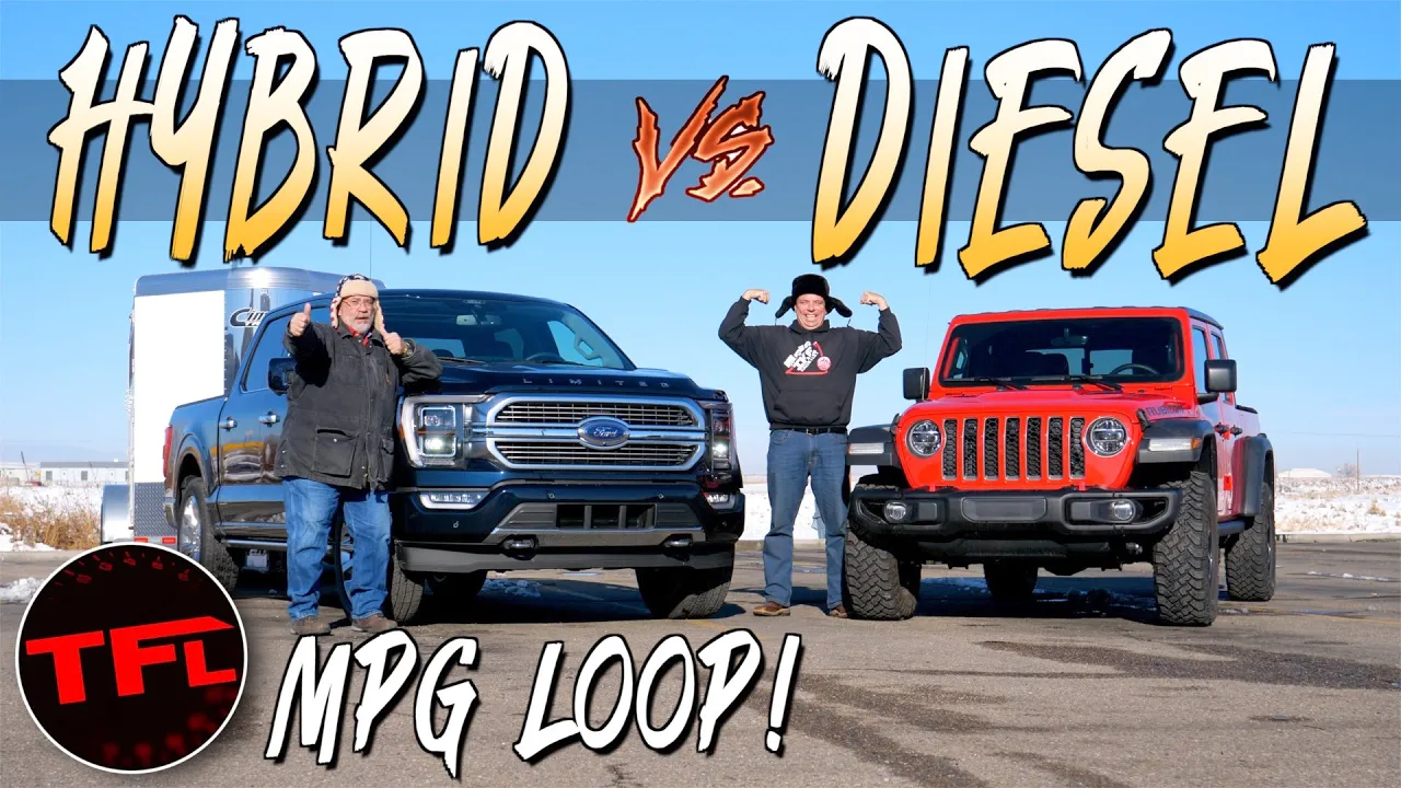 We Didn't Expect This: Will a Ford F-150 Hybrid Get Better Towing MPG Than a Jeep Gladiator Diesel?