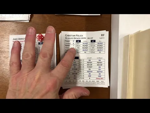 Season Ticket FULL GAME DEMO Cards and dice baseball sim: 2019 Phillies at 2019 Brewers