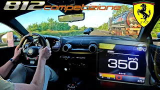 FERRARI 812 COMPETIZIONE is €1,500,000 of V12 HEAVEN on AUTOBAHN!
