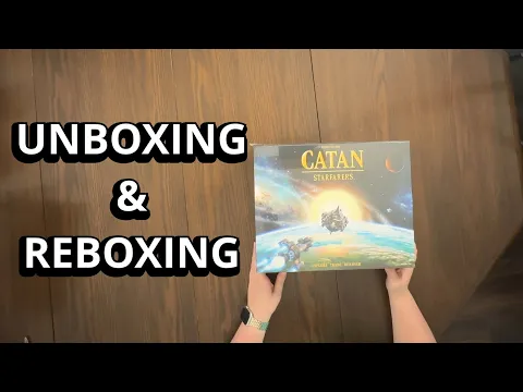 Catan: Starfarers - Board Game Unboxing and Reboxing - What's in the Box?