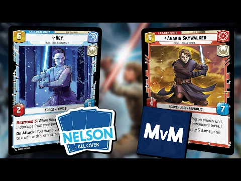 Star Wars Unlimited Rey Yellow vs Anakin Green Unlimited Power Week 4 with @meeple
