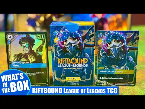 RIFTBOUND League of Legends Trading Card Game TCG | VIKTOR CHAMPIONS DECK Unboxing | Riot Games