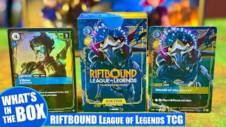 RIFTBOUND League of Legends Trading Card Game TCG | VIKTOR CHAMPIONS DECK Unboxing | Riot Games