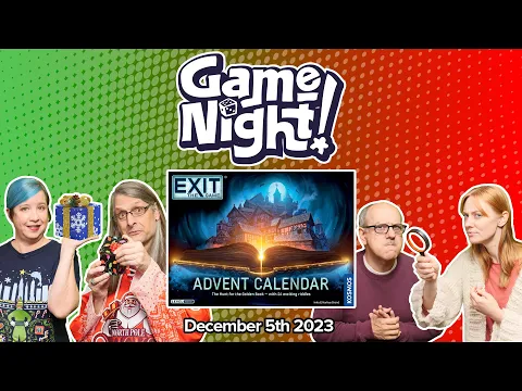 GameNight! 24 Days of Christmas - Exit: The Game Advent Calendar The Hunt for the Golden Book Day 5