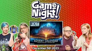GameNight! 24 Days of Christmas - Exit: The Game Advent Calendar The Hunt for the Golden Book Day 5