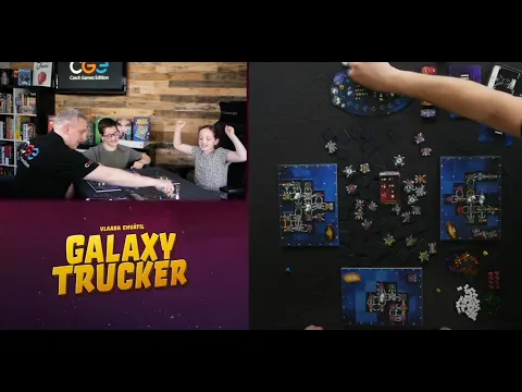 Galaxy Trucker Relaunch (PROTOTYPE) Play Session with Tony & his kids!