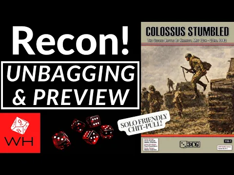 Recon! Colossus Stumbled: The Second Battle at Kharkov | WW2 | Solo Friendly Chit-Pull | Preview