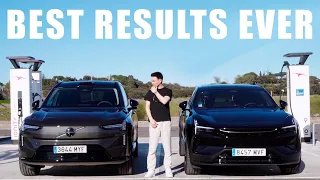 Volvo EX90 vs Polestar 3 | Range Test @120KPH (75MPH)