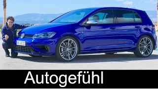 VW Golf R FULL REVIEW going crazy on Racetrack! Facelift 310 hp AWD Volkswagen hot hatch