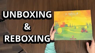 La Famiglia: The Great Mafia War - Board Game Unboxing and Reboxing - What's in the Box?