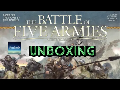 The Battle Of Five Armies Board Game | Unboxing (No Talking)
