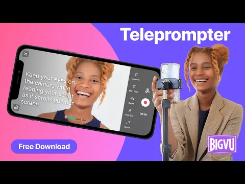 Wideo BIGVU Teleprompter & Captions