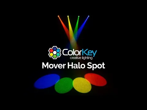 Product video thumbnail for ColorKey Mover Halo Spot 30W LED Moving Head with Effect Ring