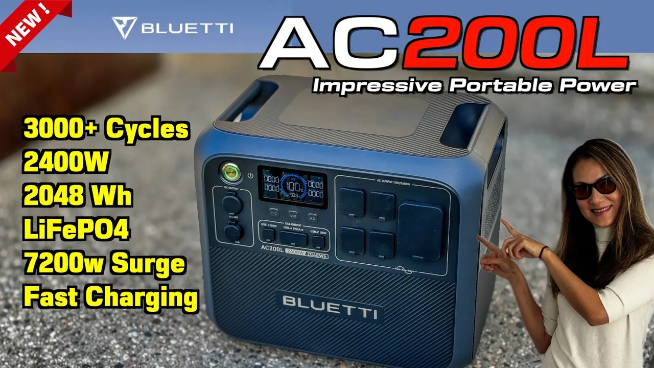 Bluetti AC200L Solar Generator // Power Anything You Want, Anywhere