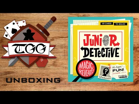 Junior Detective Board Game Unboxing