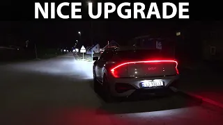 Kia EV6 facelift headlights test