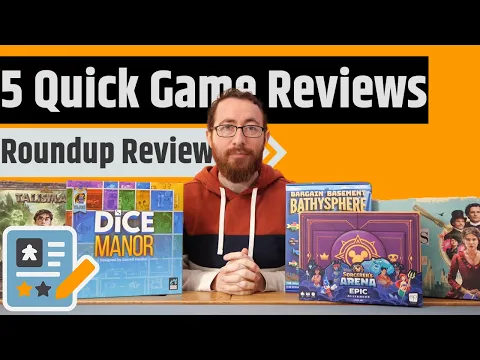 5 More Mini Reviews - Dice Manor, Talisman, Sorcerer's Arena, Enola Holmes & Bargain Basement
