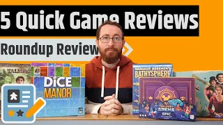 5 More Mini Reviews - Dice Manor, Talisman, Sorcerer's Arena, Enola Holmes & Bargain Basement