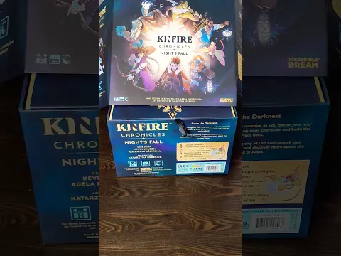 Kinfire Chronicles: Night's Fall unboxing - spoiler free #boardgames #unboxing #kickstarter